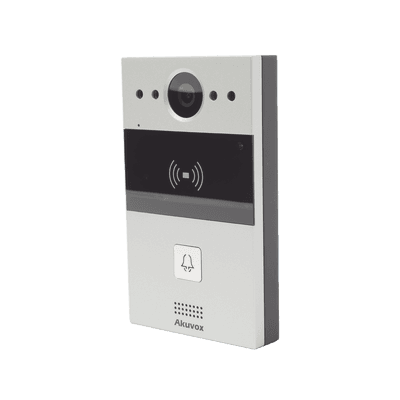 Videoportero de 1 Botón / Lector de Tarjetas MIFARE y PROX EM / Notificación a APP / 100% en la Nube / Notificación por Llamada Telefónica / SIP / ONVIF / IP65 / Cámara 2MP / Panel de Aluminio / Control de 2 Puertas imagen 2
