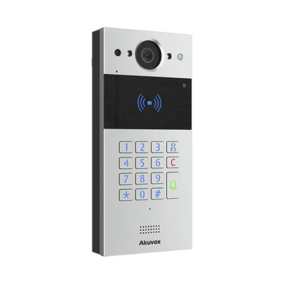 Videoportero SIP / Teclado y Lector de Tarjeta / Notificación App / Notificación Llamada Telefónica / Configuración en la Nube / POE / IP65 / Cámara de 2 MP / NFC / PIN Temporal para Visitas / Control de 2 Puertas imagen 2