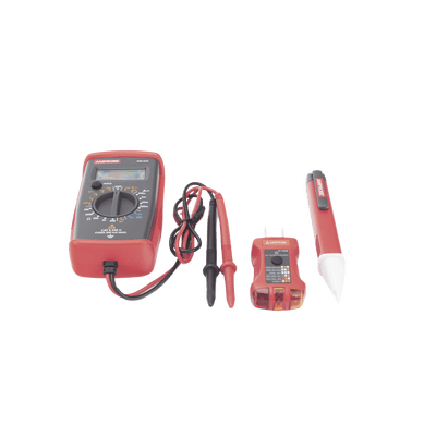 KIT Básico 3 en 1 con Multímetro Digital + Detector de Tensión sin Contacto + Comprobador de Fase GFCI imagen 5