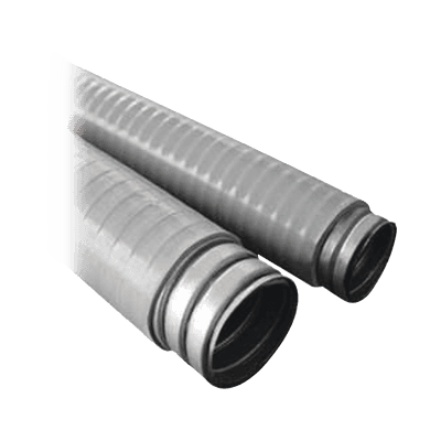 Tubo Flexible tipo Liquidtight de 3" (75 mm). Acero + Forro PVC. Rollo de 10 Metros.