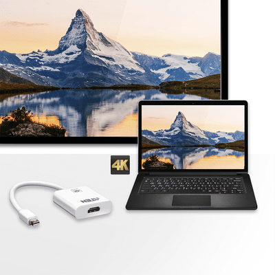 Adaptador activo de Mini DisplayPort a HDMI 4K | DisplayPort 1.2a | Compatible con audio imagen 2