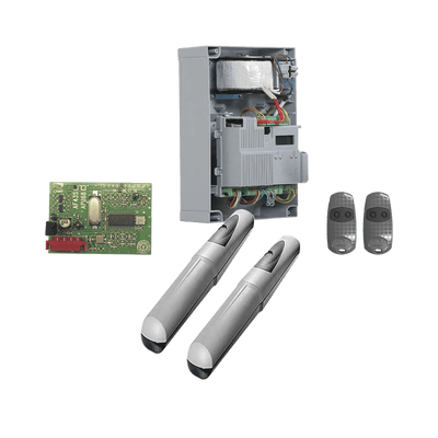 Kit de operadores AXO 5024 Para puertas Abatibles de hasta 5 Metros y 400 Kg de peso por hoja