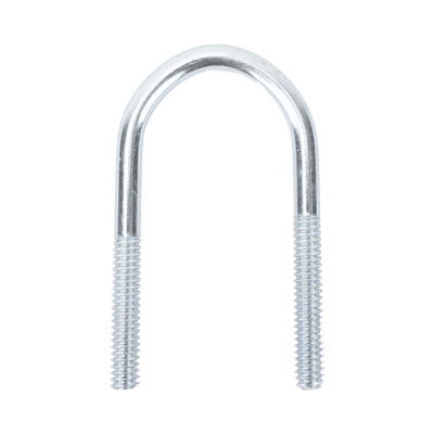 Abrazadera tipo U de 1 1/2", con acabado Electro Zinc, no incluye tuercas y arandelas