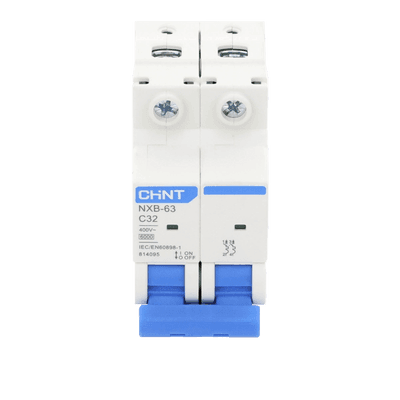 Pastilla para Riel Din, 2 Polos, 32 Amp, Vca:110/415v, 6kA, Catálogo: NXB632PC32. imagen 2