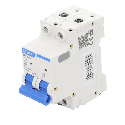 Pastilla para Riel Din, 2 Polos, 32 Amp, Vca:110/415v, 6kA, Catálogo: NXB632PC32. imagen 3