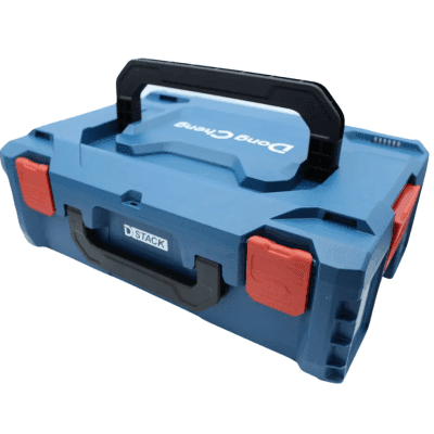 Maletín Rígido Apilable para Herramientas / Plástico de Alta Resistencia / Diseño Modular 46 x 17 x 32 cm (18.1 x 6.7 x 12.6 in) / Asas Ergonómicas / 4 Cierres de Seguridad imagen 2