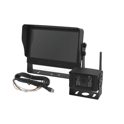 Camara de Reversa Inalambrica y Monitor para Vehiculos de Trabajo y Montacargas