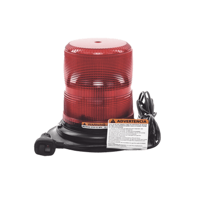 Baliza LED color rojo con montaje magnético de succión de 7" de altura imagen 3