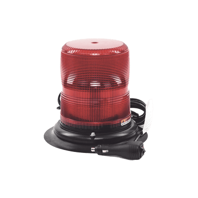 Baliza LED color rojo con montaje magnético de succión de 7" de altura imagen 4