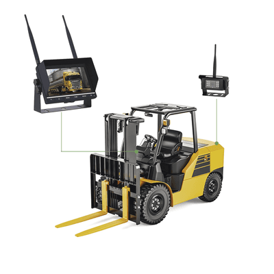 Sistema Profesional Inalámbrico de Cámara de Reversa Infrarroja y Monitor de 7" para Vehículos de Trabajo y Montacargas imagen 5