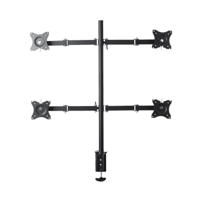 Montaje de Escritorio articulado para 4 monitores de 13 a 27" /  Soporta hasta 15 kg / Vesa 75 x 75 / 100 x 100 / Acero imagen 3