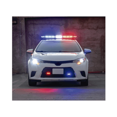 Barra de luces de 47" rojo/azul, 88 LED, con control de tráfico en color rojo/azul, ideal para equipar unidades de seguridad pública imagen 7