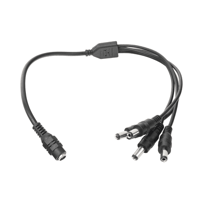 Cable con Conector Jack Hembra de 3.5 mm con 4 Salidas de Jack Macho (Divisor de Energía) / Tipo Pulpo / 4 Conectores Macho / 1 Conector Hembra / Jack de 3.5 mm
