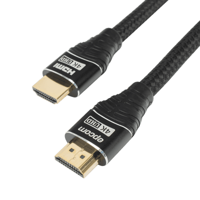 Cable HDMI de 1 Metro (3.28 Pies) | Alta Definición | Longitud | Versión 2.0 | Alta Velocidad 18Gbps | 4K@60Hz | Conectores Chapados en Oro | Tipo Redondo