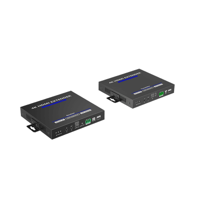 KIT EXTENSOR HDMI 4K@60HZ sobre IP GIGABIT | IPCOLOR | 100m en Conexión Uno a Uno |  Salida Loop | IR Bi-Direccional | RS232 | ARC | CERO LATENCIA | Soporta conexión Uno a Muchos/Switch en Cascada