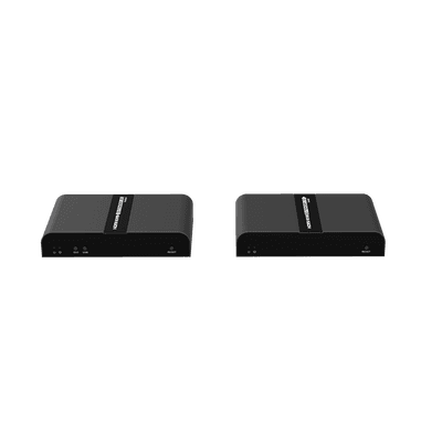 Kit extensor KVM (HDMI y USB 2.0) hasta 100 metros | Resolución 4K @ 30 Hz | Cat 6/6A/7 | CERO LATENCIA | Salida Loop | Soporta Switch Gigabit para control KVM múltiple | Soporta hasta 253