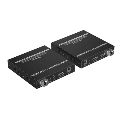 Kit extensor por fibra óptica | Hasta 40 kilómetros|  4K@60Hz | con IR | RS232 imagen 2