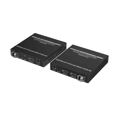 Kit extensor por fibra óptica | Hasta 40 kilómetros|  4K@60Hz | con IR | RS232 imagen 3