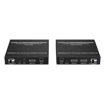 Kit extensor por fibra óptica | Hasta 40 kilómetros|  4K@60Hz | con IR | RS232 imagen 4