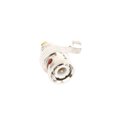 Conector BNC macho en 75 Ohm, para cable coaxial RG-59 / Con base de alivio negra de PVC, Níquel/ Oro/ PTFE. imagen 4