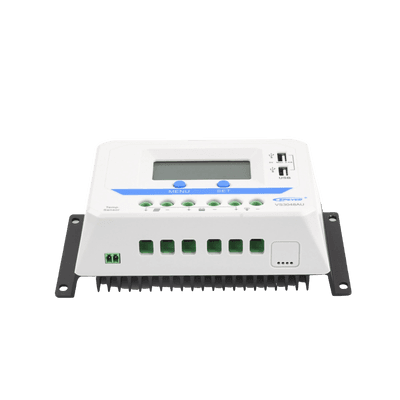 Controlador Solar PWM / 30A / 12/24V/36/48V / Doble USB / Pantalla LCD / Tierra Positivo Común imagen 3