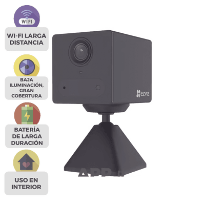 Mini Cámara IP Wi-Fi / Con Batería Recargable (Cero Cables) / 2 Megapíxel  / Uso en Interior / Audio de Dos vías / Grabación en la Nube / Base Magnética Para Adherirla a Superficies Metálicas