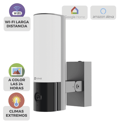 Cámara IP 4 Megapíxel / Wi-Fi / Lampara Integrada / Audio de dos vías / Imágen Nocturna a Color / Detección Humana / Audios Personalizables  / Uso Exterior con Protección imagen 2