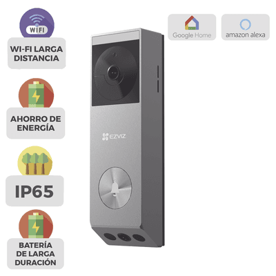Doorbell de Batería Recargable con Transformador de 5Vcc o Panel Solar (Incluye Panel) / 3 megapíxel / Doble Lente / Protección IP65 / Audio de Dos Vías imagen 5