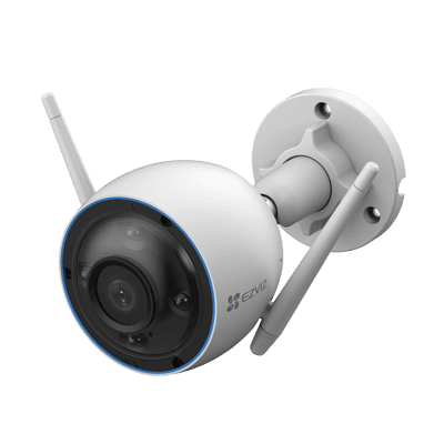 Bala WiFi / 3 Megapixel (2K) / Detección humana / Detección De Vehiculo / Alertas de Voz Personalizables / Sirena / Luz Parpadeante / Colores en Oscuridad / Micro SD / Uso En Exterior