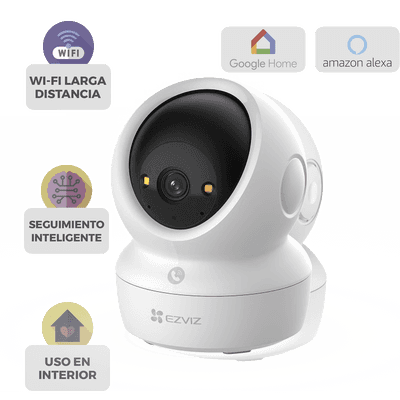 Cámara PT Wi-Fi / 4K (8 Megapíxeles) / Audio de Dos Vías / Visión Nocturna Inteligente en Color  / Detección Humana / Detección de Mascota / Llamada a la App con un toque / Almacenamiento en MicroSD y Nube