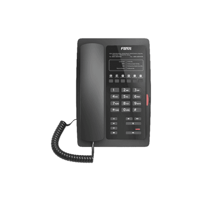 Teléfono IP para Hotelería, profesional con 6 teclas programables para servicio rápido (Hotline), plantilla personalizable con PoE imagen 3