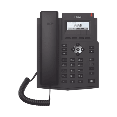 Teléfono IP / 2 Líneas SIP / Pantalla LCD 128x48 / Audio HD G.722 y Opus / Conferencia 3 Vías / PoE 802.3af / OpenVPN / Soporte EHS imagen 2