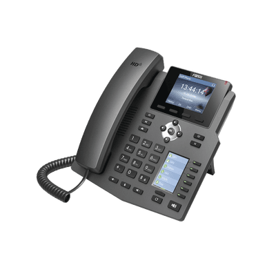 Teléfono IP empresarial para 4 líneas SIP con 2 pantallas LCD, 6 teclas BLF/DSS, conferencia de 3 vías, PoE imagen 4
