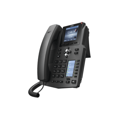 Teléfono IP empresarial para 4 Líneas SIP con 2 pantallas LCD, 6 teclas BLF/DSS, puertos Gigabit y conferencia de 3 vías, PoE imagen 4