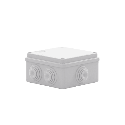 Caja Estanca de PVC Para Derivación y Conexión, 6 Entradas, Tapa Atornillada,100x100x50 mm (Área Interna), Uso Exterior IP55, Material que no Propaga el Fuego y Libre de Hálogenos imagen 5