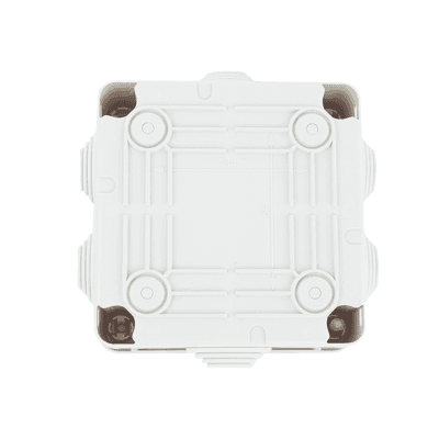 Caja Estanca de PVC Para Derivación y Conexión, 6 Entradas, Tapa con Tornillo de 1/4" de Vuelta, 100x100x50 mm (Área Interna), Uso Exterior IP55, Material que no Propaga el Fuego y Libre de Hálogenos imagen 6