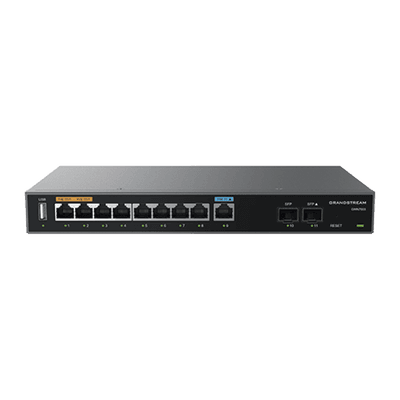 Router Gigabit VPN / Balanceador de cargas / 60,000 sesiones NAT /  9 puertos 10/100/1000 Mbps + 2 puertos SFP (WAN/LAN) / 1 puerto entrada PoE(af/at) / 2 puertos salida PoE (af/at) / Compatible con GWN Cloud. imagen 2