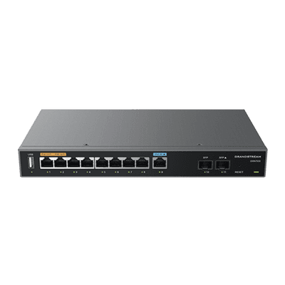 Router Gigabit VPN / Balanceador de cargas / 60,000 sesiones NAT /  9 puertos 10/100/1000 Mbps + 2 puertos SFP (WAN/LAN) / 1 puerto entrada PoE(af/at) / 2 puertos salida PoE (af/at) / Compatible con GWN Cloud. imagen 3
