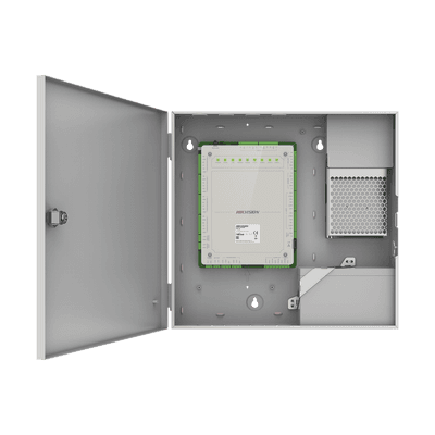 Controlador de Acceso 4 Puertas Administrable en la Nube con Hik-Connect Teams / Interfaz Web / 8 Lectores de Huella o Tarjeta / 100,000 Tarjetas / 10,000 Huellas / Incluye Gabinete y Fuente de Alimentación 12Vcd 8 A / Soporta Batería de Res imagen 2