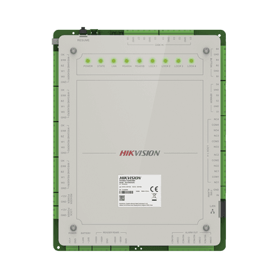 Controlador de Acceso 4 Puertas Administrable en la Nube con Hik-Connect Teams / Interfaz Web / 8 Lectores de Huella o Tarjeta / 100,000 Tarjetas / 10,000 Huellas / Incluye Gabinete y Fuente de Alimentación 12Vcd 8 A / Soporta Batería de Res imagen 5