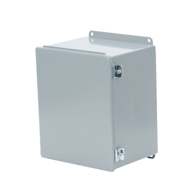 Gabinete de Bisagra Continua NEMA 12; IP66 de Uso en Intemperie, 305 x 254 x 203 mm, De Acero, Color Gris imagen 3