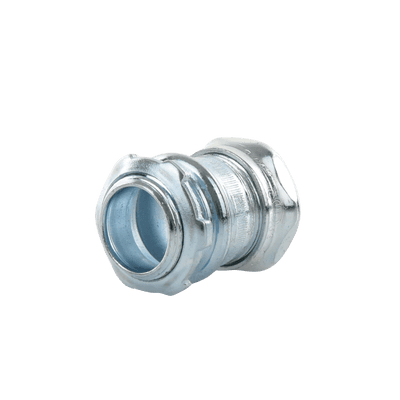 Conector Recto Compresión de Acero Galvanizado para Pared Delgada de 3/4" . imagen 3