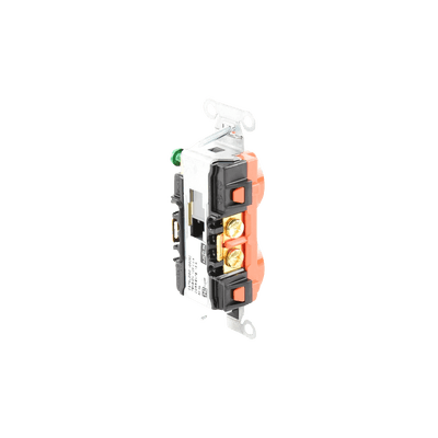 Contacto Dúplex Conexión a Tierra Aislada/ 15A 125V/ 2 polos 3 Hilos/ Nema 5-15R /Grado Comercial/ Color Naranja. imagen 2