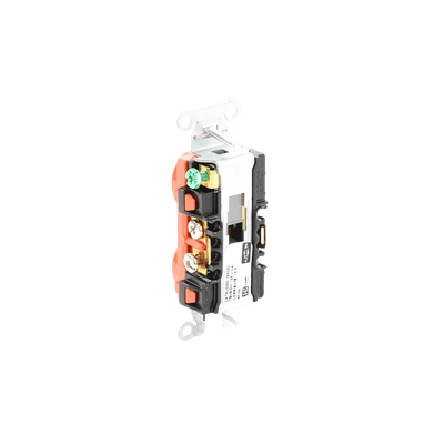 Contacto Dúplex Conexión a Tierra Aislada/ 15A 125V/ 2 polos 3 Hilos/ Nema 5-15R /Grado Comercial/ Color Naranja. imagen 5