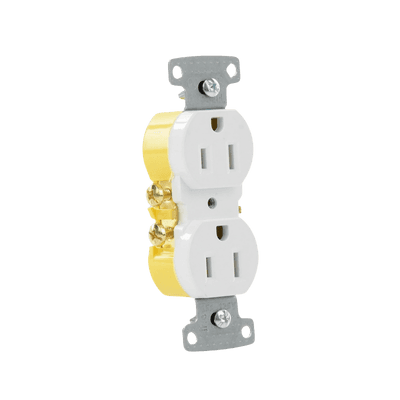 Contacto Duplex 15A 125V/ 2 Polos 3 Hilos/ Nema 5-15R/ Color Blanco. imagen 3