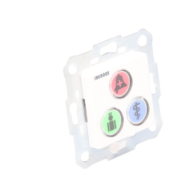 Modulo de 3 Botones iluminados con Lector RFID 125 KHz / Alarma / Cancelar y Código Azul / BUS RS485 / Compatible con NX0019/B, NX1021 y NX0015 imagen 7