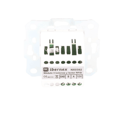 Modulo de 3 Botones iluminados con Lector RFID 125 KHz / Alarma / Cancelar y Código Azul / BUS RS485 / Compatible con NX0019/B, NX1021 y NX0015 imagen 8
