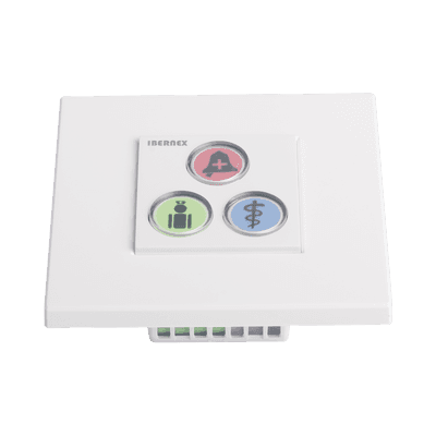 Modulo de 3 Botones iluminados con Lector RFID 125 KHz / Alarma / Cancelar y Código Azul / BUS RS485 / Compatible con NX0019/B, NX1021 y NX0015 imagen 2