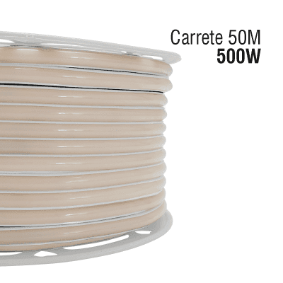 Manguera LED Luminosa Blanca de Resina Transparente y Flexible / Para uso Interior o Exterior / Carrete de 50 m/ 110V CA  4.2 A/ 500 W Potencia / T.C.C. 6500 K. imagen 2