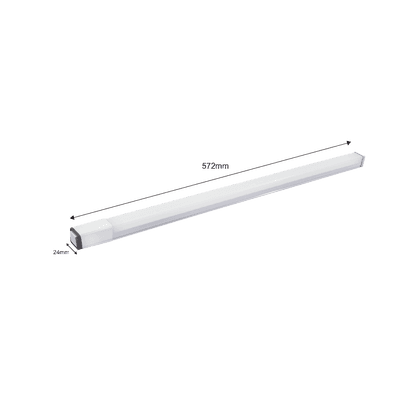 Luminario LED Tipo Regleta / 572 x 24 x 24 mm / 127 Vca / Luz Blanca 6 500 K / 900 lm / 9W imagen 2